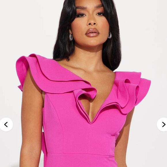 Fashion Nova Pink Take A Bow Maxi Dress - Picture 11 of 11